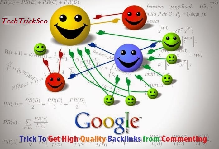 Google PageRank Trick To Get High Quality Backlinks from Commenting