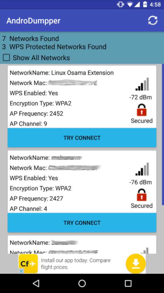 AndroDumpper best wifi hacking app for android