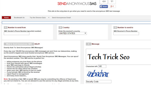 Send Free Anonymous SMS via the Web Without Any Registration