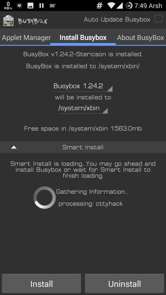 install busybox on android without root