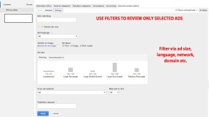 Filter-in-Ads-Review-center