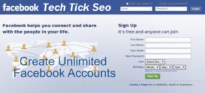 Create Unlimited Facebook accounts