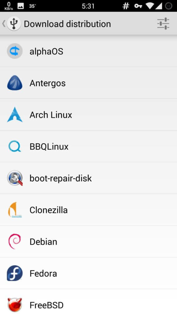 android bootable usb iso