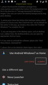 windows 7 pc launcher for android