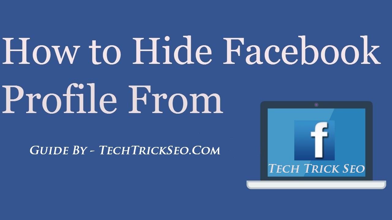 How to Hide Facebook Profile from public