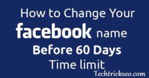 change facebook name before 60 days reached limit