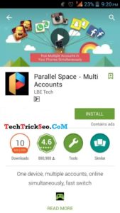 install one app 2 times in android