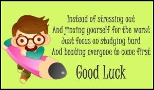 Good luck quote for students giving exams whatsapp dp