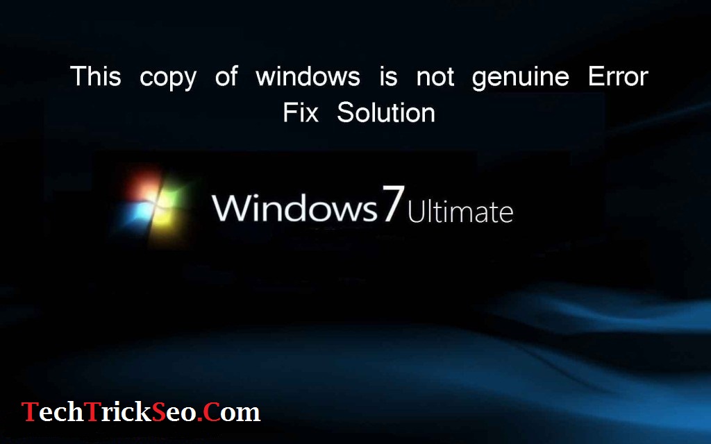 windows 7 build 7601 not genuine permanent fix