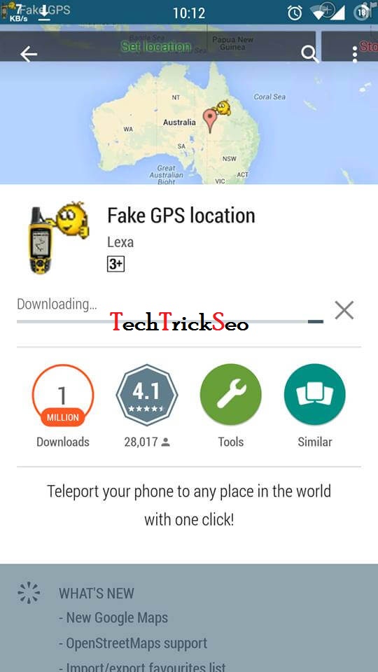 send fake location on whatsapp