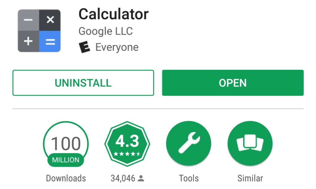 google calculator - Tech Trick Seo