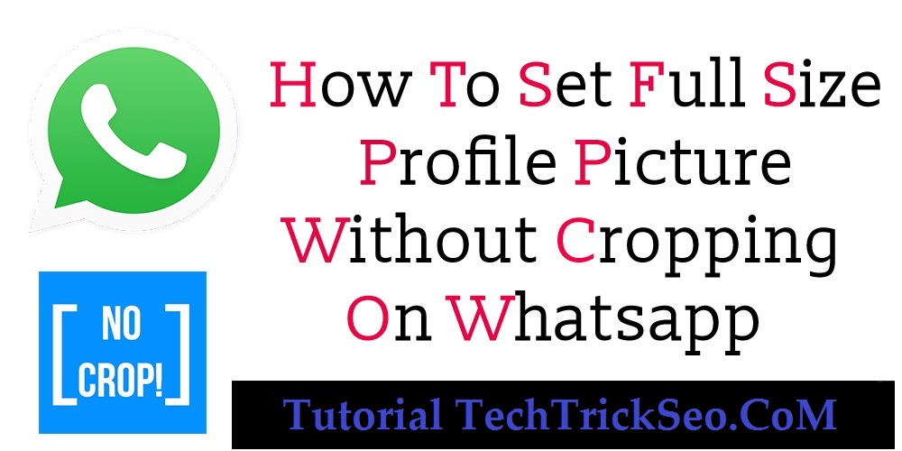 How To Set Whatsapp Profile Picture without Cropping