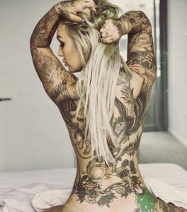 indian girl tattoo pic